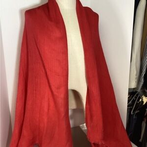 Anne Klein Red Knit Scarf